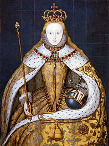 Isabel I en su coronación, 1559.