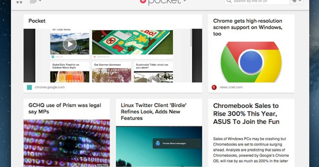 Pocket has released a new Packed Chrome App that can be used in offline ...