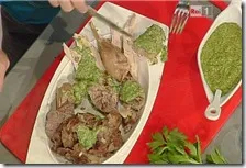 Brodo di carne lesso e salsa verde
