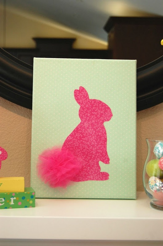 fabric bunny canvas