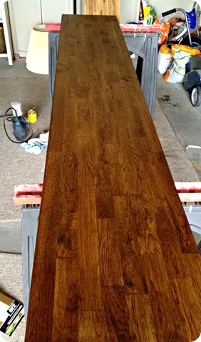 how to stain butcher block