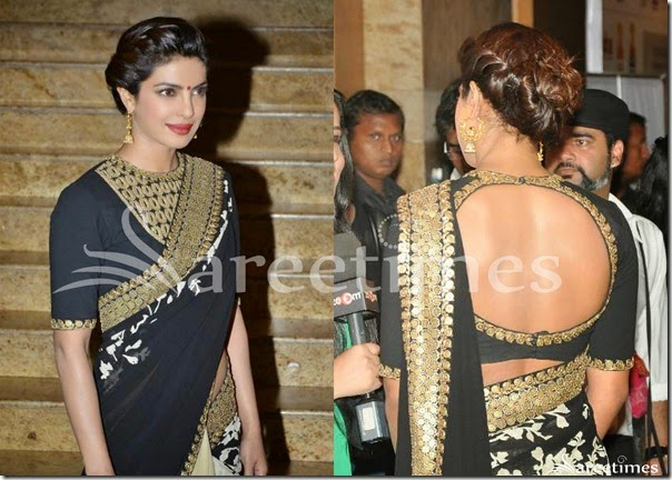 priyanka chopra in sabyasachi saree