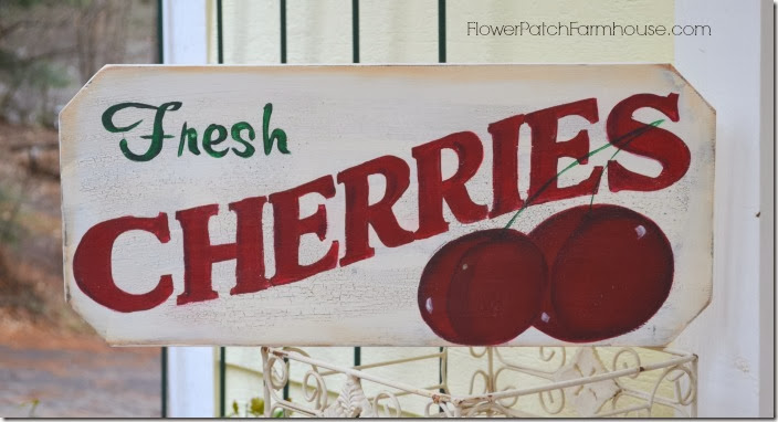 Fresh Cherries sign700