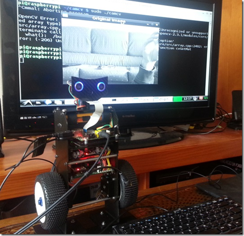 RS4 Self balancing Raspberry Pi image processing Robot