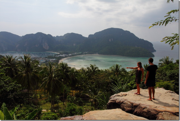 Enjoying the view from Ko Phi Phi view point