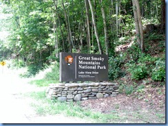 0419 North Carolina - Lakeview Drive - 'The Road to Nowhere' - Smoky Mountain National Park Entrance sign