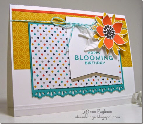 LeAnne Pugliese WeeInklings Flower Patch Mojo Monday Stampin Up