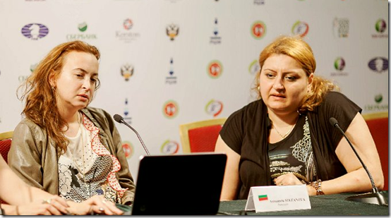 Antoaneta Stefanova and Elina Danielian, Round 7 Press Conference