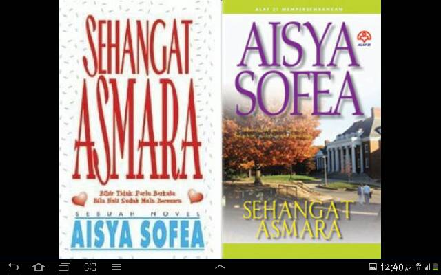 Adaptasi Novel Aisya Sofea....Sehangat Asmara
