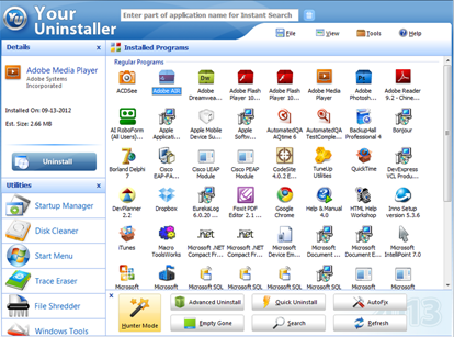 Your Uninstaller! PRO – Completely Remove Program form Windows