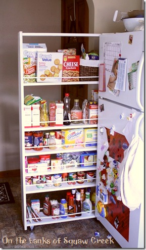 DIY pull-out pantry