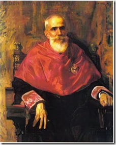 Altamira juez en la Hispania Society de New York, óleo de Sorolla