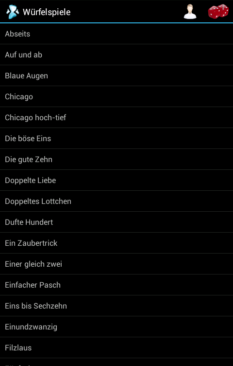Dice Games Screen 2