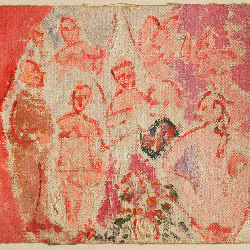 Pablo Picasso made more studies for "Les Demoiselles d'Avignon" than any other of his paintings including this one (1907). Through the studies, art historians can see Picasso's artistic evolution and his movement towards Cubism.