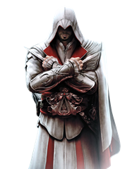 Ezio Auditore, vítima das armações dos Templários em busca do poder.