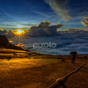 Sunrise at Mount Kinabalu by Waily Harem - Landscapes Sunsets & Sunrises