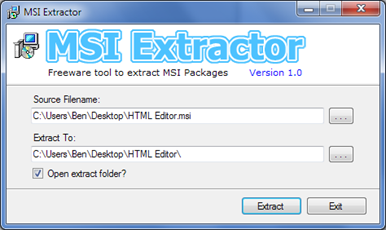 MSI Extractor to Unpack MSI File