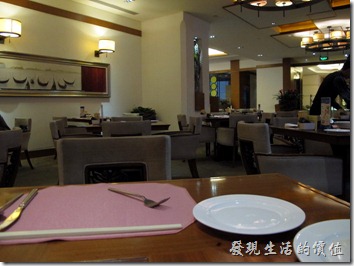 惠州-康帝國際酒店。早餐的用餐環境。