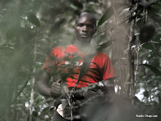Un soldat Rebel de FDLR à l’Est de la RDC le 06/02/2009. Radio Okapi.net
