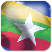 3D Myanmar Flag