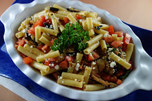 Ziti with Fresh Tomatoes and Grilled Eggplant