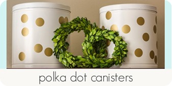 polka dot canisters