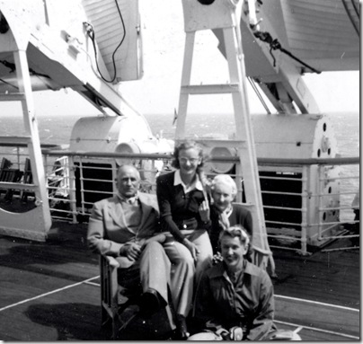 On the Sports' Deck on Orion 22nd April 1952