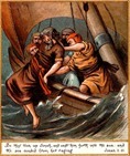 Jonah cast into the Sea