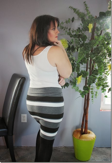 My matching striped skirt 068