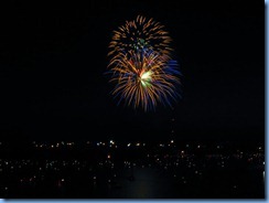 8265 Ontario Kenora Best Western Lakeside Inn on Lake of the Woods - Canada Day fireworks from our room
