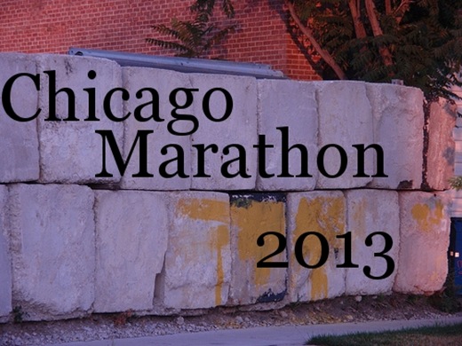 Chicago Marathon 2013_Brick Wall with Yellow Paint