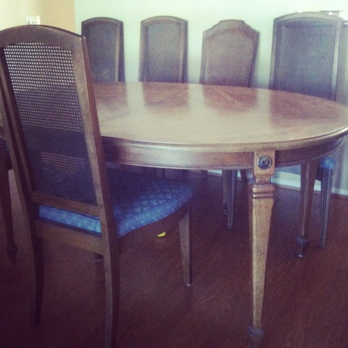 before dining room chairs