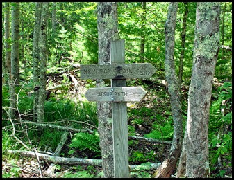 05b - Hemlock trail - reached Jessup Trail - Sign