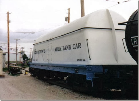 Borden's (BFIX) Milk Tank Car #520 at the Illinois Railway Museum on May 23, 2004