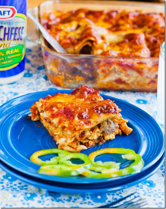 Whole wheat and white Lasagna Pancake Ninja