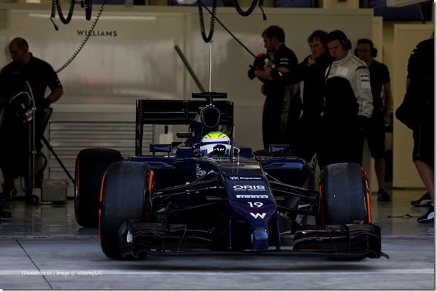 2014 F1 Pre Season Test 2 - Day 1
Bahrain International Circuit, Bahrain.
Wednesday 19 February 2014.
Felipe Massa, Williams FW36 Mercedes.
World Copyright: Andrew Ferraro/Williams F1.
ref: Digital Image _79P0035