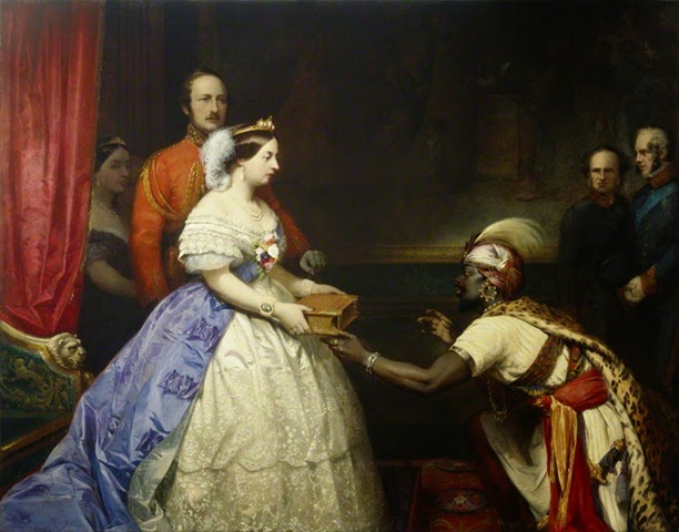 NPG 4969; 'The Secret of England's Greatness' (Queen Victoria presenting a Bible in the Audience Chamber at Windsor)