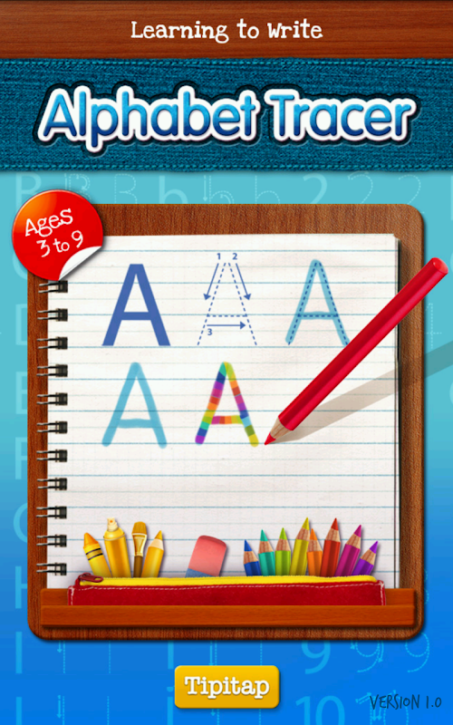 Android application Alphabet Tracer screenshort