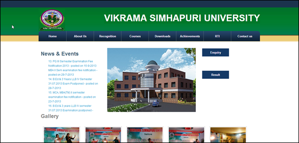 vikrama-simhapuri-university-old website