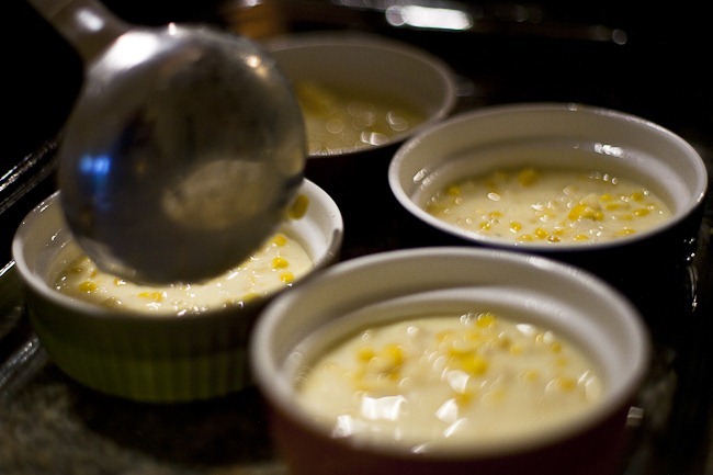 Corn Custard in Ramekins