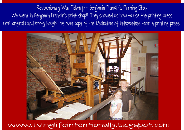 Benjamin Franklin's Printing Press Benjamin Franklin's Printing Press