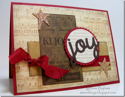 LeAnne Pugliese WeeInklings Musical Joy Christmas Card