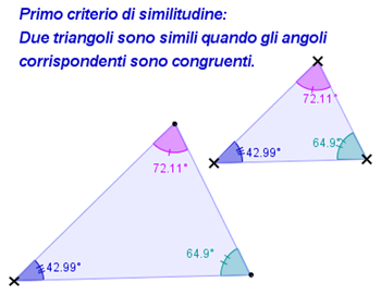 1° criterio similitudine triangoli