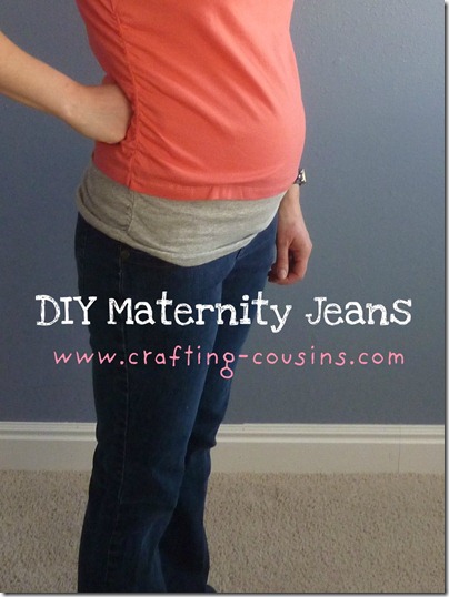 DIY Maternity Jeans 2