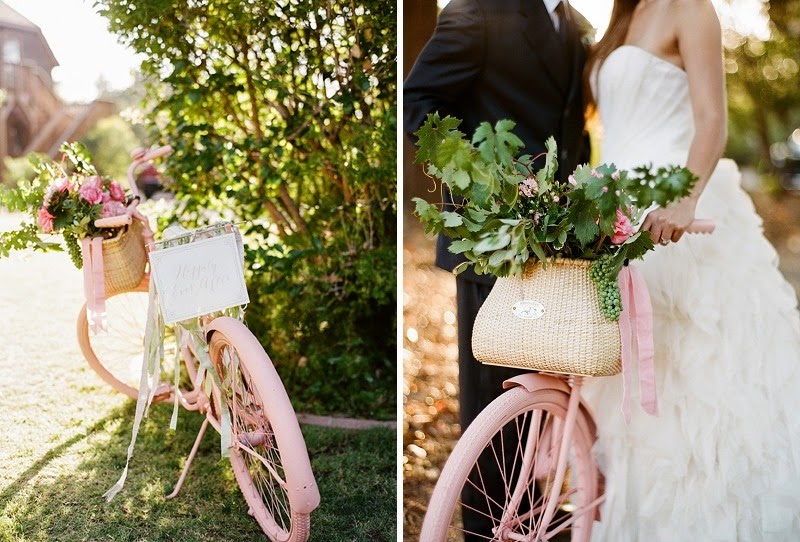11 Pink Bike Wedding Prop