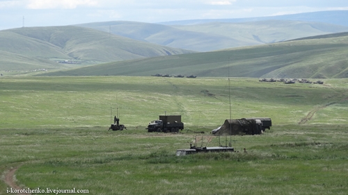 Фотографии военных учений на полигоне "Цугол"
