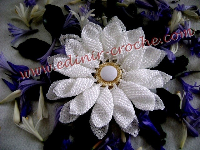 amostra do meu croche 2 - flor margarida amostra do meu croche 2 - flor margarida