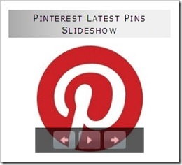 Pinterest latest pins slideshow