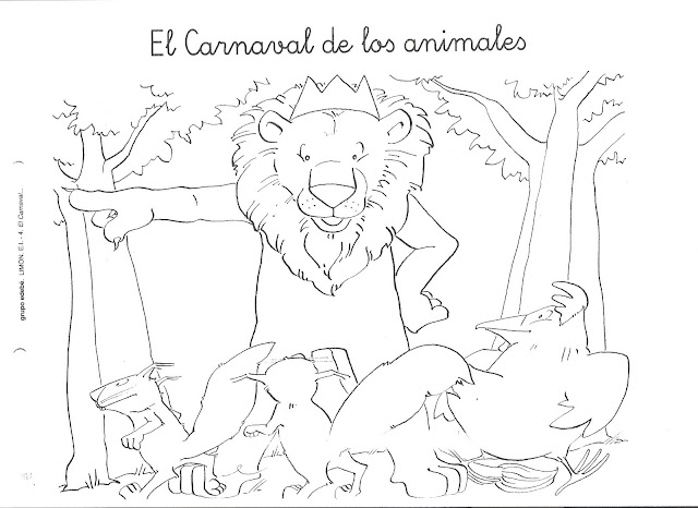 EL CARNAVAL DE LOS ANIMALES PINTA Y DIVIERTETE