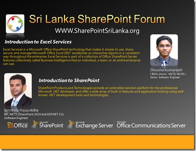 03 - SriLankaSharePointForum - 9th March 2011